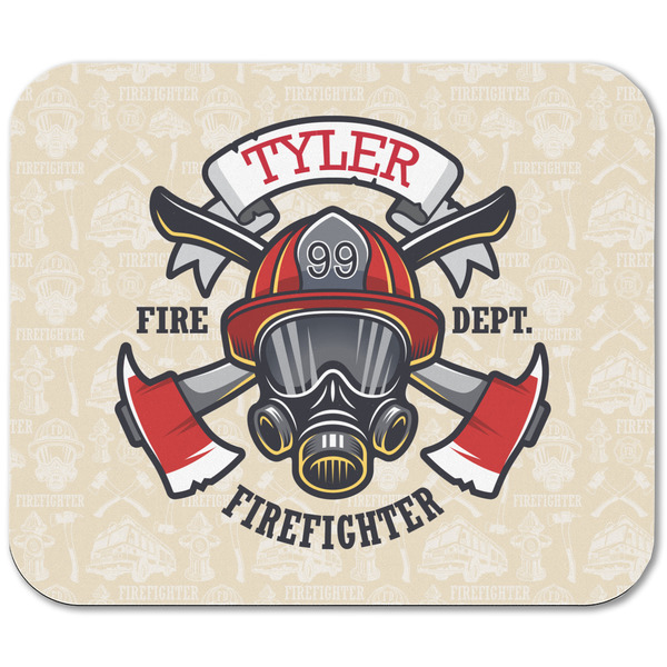 Firefighter Rectangular Mouse Pad - APPROVAL