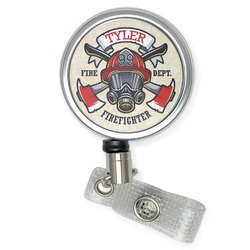 Firefighter Retractable Badge Reel (Personalized)