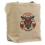 Firefighter Reusable Cotton Grocery Bag - Single (Personalized)