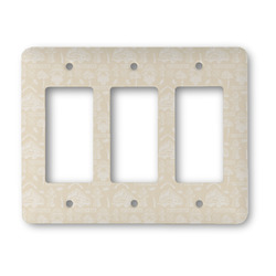 Firefighter Rocker Style Light Switch Cover - Three Switch