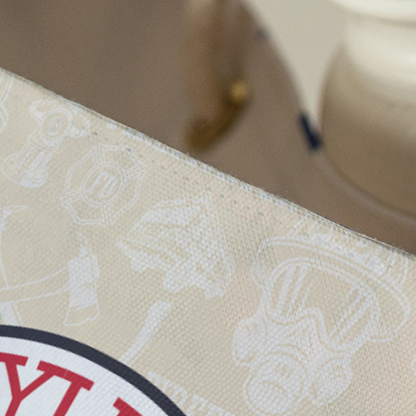 Firefighter Large Rope Tote - Close Up View