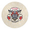 Firefighter 5' Round Indoor Area Rug (Personalized)