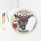 Firefighter Round Mousepad - LIFESTYLE 2