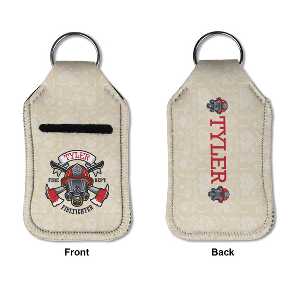 Firefighter Sanitizer Holder Keychain - Small APPROVAL (Flat)