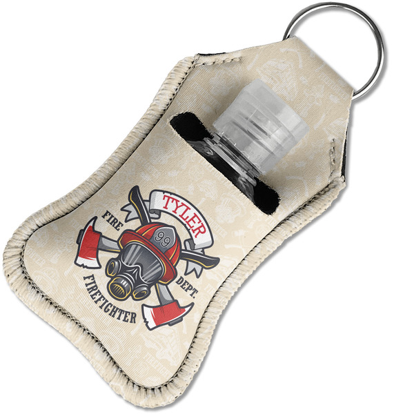 Firefighter Sanitizer Holder Keychain - Small in Case