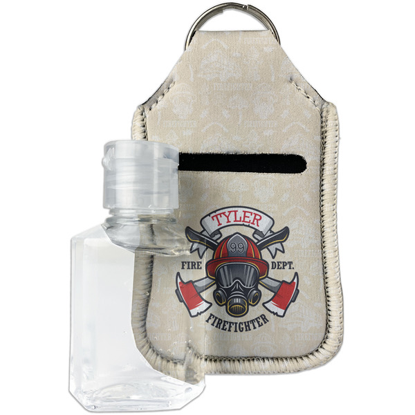 Custom Firefighter Hand Sanitizer & Keychain Holder - Small (Personalized)