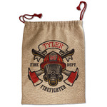 Firefighter Santa Sack - Front (Personalized)