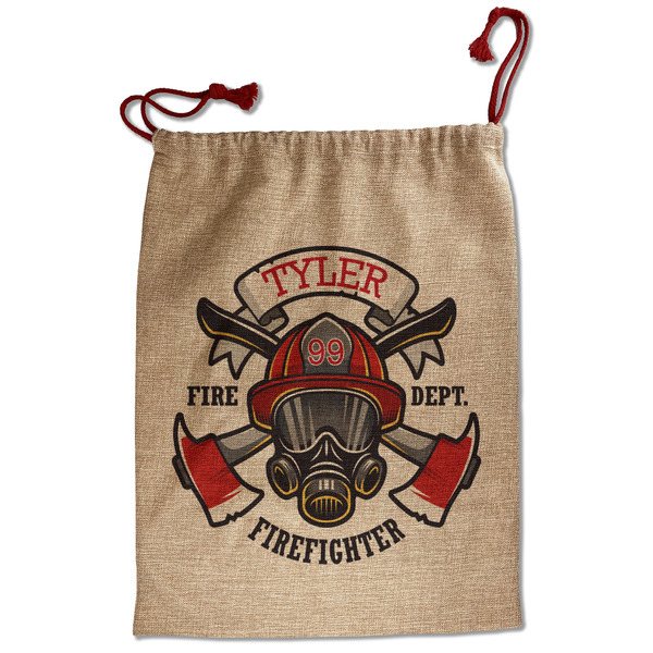 Firefighter Santa Bag - Front