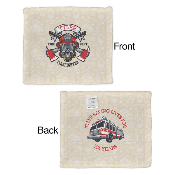 Firefighter Security Blanket - Front & Back View