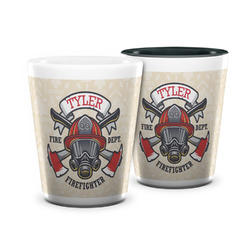 Firefighter Ceramic Shot Glass - 1.5 oz (Personalized)