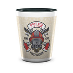 Firefighter Ceramic Shot Glass - 1.5 oz - Two Tone - Single (Personalized)