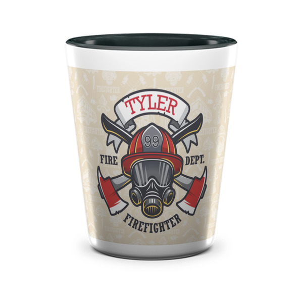 Firefighter Shot Glass - Two Tone - FRONT