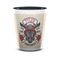 Firefighter Ceramic Shot Glass - 1.5 oz - Two Tone - Single (Personalized)