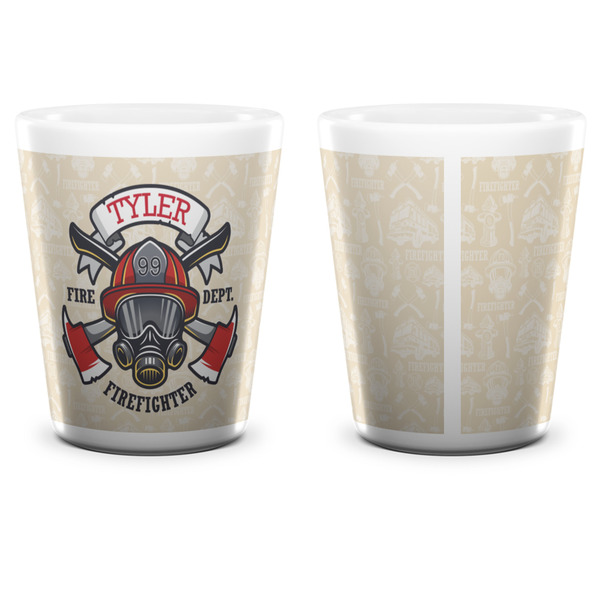 Firefighter Shot Glass - White - APPROVAL
