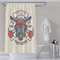 Firefighter Shower Curtain Lifestyle