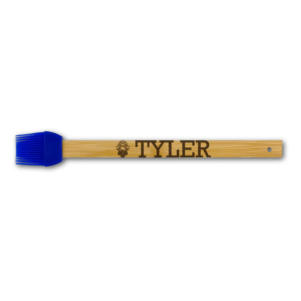 Custom Firefighter Silicone Brush - Blue (Personalized)