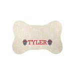 Firefighter Bone Shaped Dog Food Mat (Small) (Personalized)