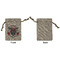Firefighter Small Burlap Gift Bag - Front Approval