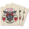 Firefighter Square Fridge Magnet - MAIN