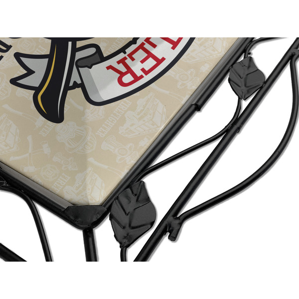 Firefighter Square Trivet - Detail