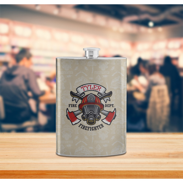 Firefighter Stainless Steel Flask - LIFESTYLE 2