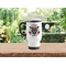 Firefighter Stainless Steel Travel Mug with Handle Lifestyle