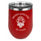 Firefighter Stainless Wine Tumblers - Red - Single Sided - Front