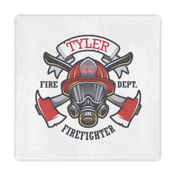 Firefighter Decorative Paper Napkins (Personalized)