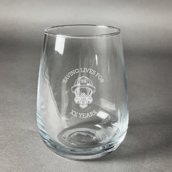 Firefighter Stemless Wine Glass - Engraved (Personalized)