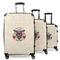 Firefighter 3 Piece Luggage Set - 20" Carry On, 24" Medium Checked, 28" Large Checked (Personalized)