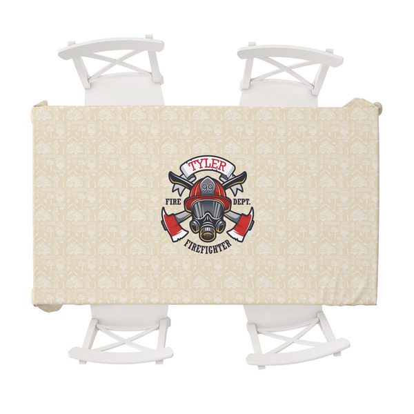 Custom Firefighter Tablecloth - 58"x102" (Personalized)