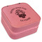 Firefighter Travel Jewelry Boxes - Leather - Pink - Angled View