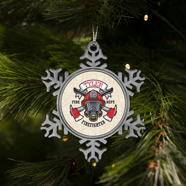 Firefighter Vintage Snowflake - (LIFESTYLE)