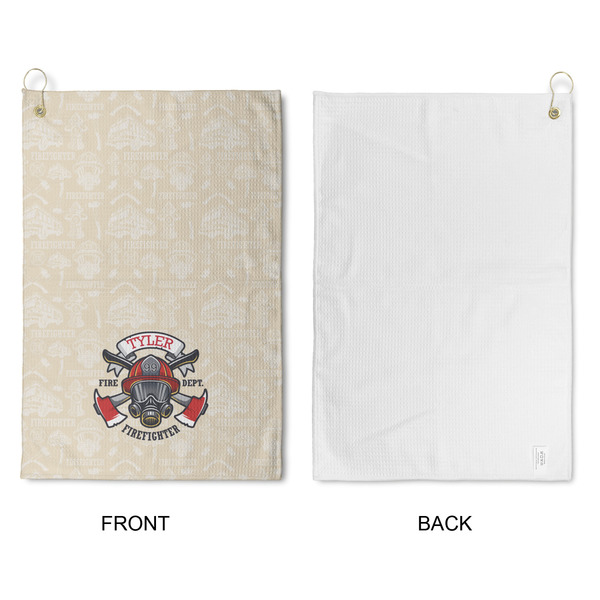 Firefighter Waffle Weave Golf Towel - Approval
