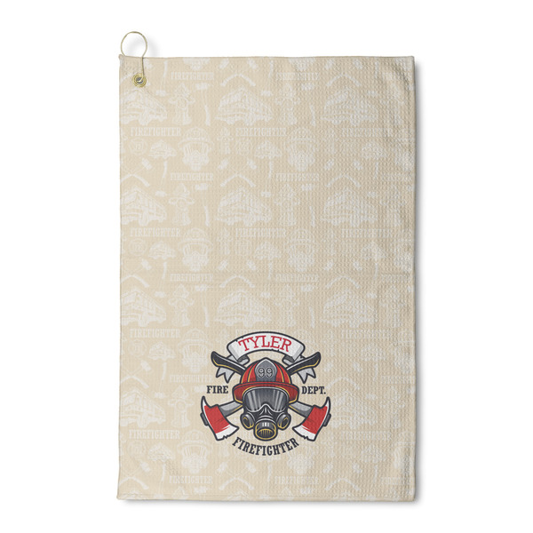 Custom Firefighter Waffle Weave Golf Towel (Personalized)