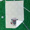 Firefighter Waffle Weave Golf Towel - In Context