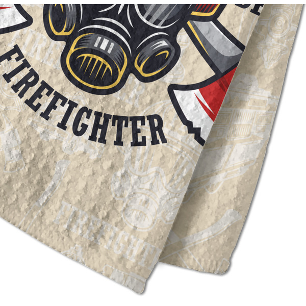 Firefighter Waffle Weave Towel - Closeup of Material Image