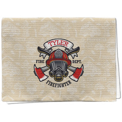 Firefighter Kitchen Towel - Waffle Weave - Full Color Print (Personalized)
