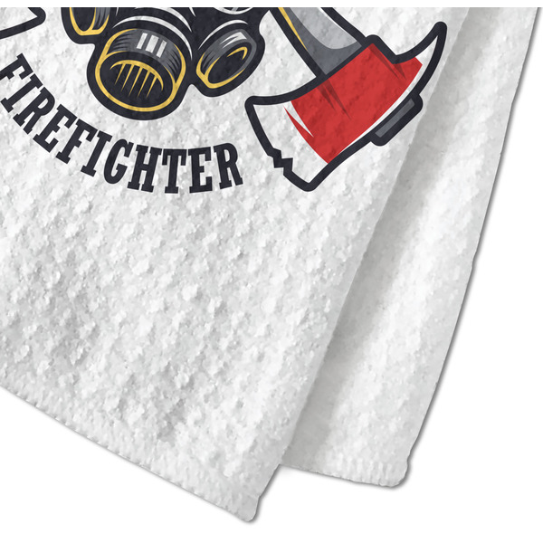 Firefighter Waffle Weave Towel - Closeup of Material Image