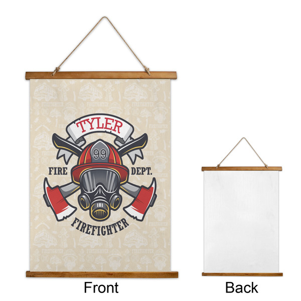 Firefighter Wall Hanging Tapestry - Portrait - APPROVAL