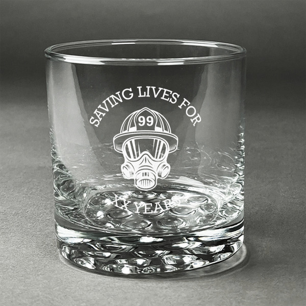 Custom Firefighter Whiskey Glass (Single) (Personalized)