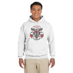 Firefighter Hoodie - White - Small (Personalized)