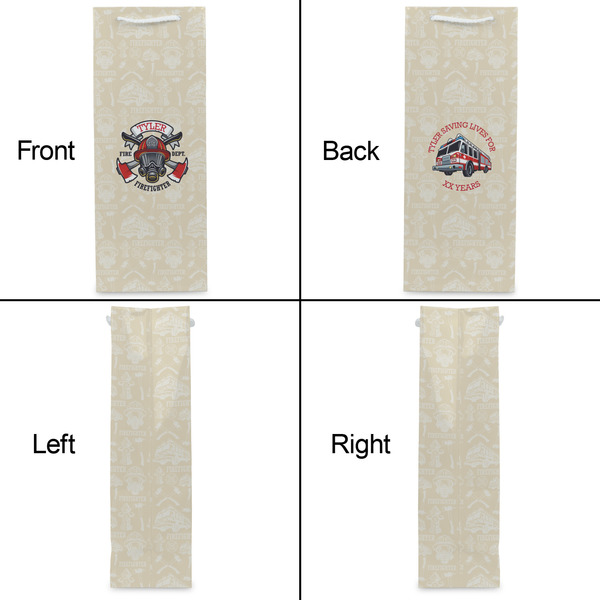 Firefighter Wine Gift Bag - Gloss - Approval