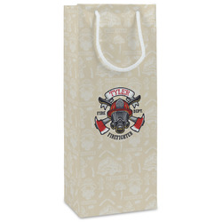 Firefighter Wine Gift Bags - Gloss (Personalized)
