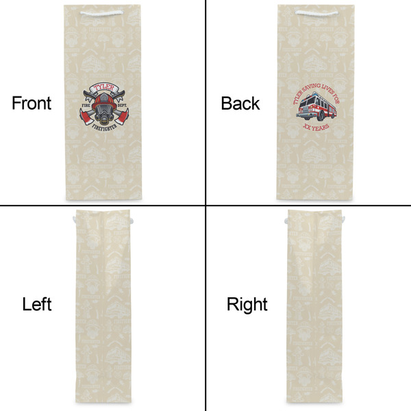 Firefighter Wine Gift Bag - Matte - Approval