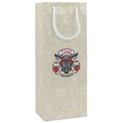 Firefighter Wine Gift Bags - Matte (Personalized)