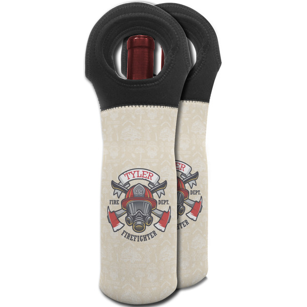 Firefighter Wine Tote Bag - MAIN
