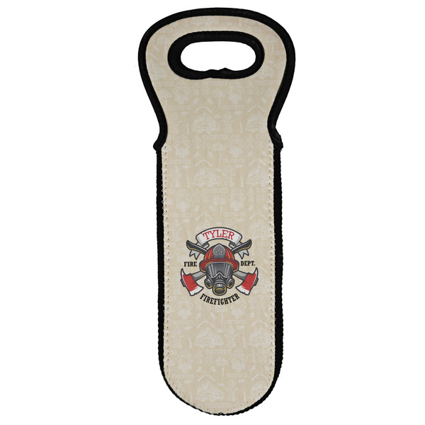 Custom Firefighter Wine Tote Bag (Personalized)