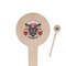 Firefighter Wooden 4" Food Pick - Round - Closeup