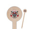 Firefighter Wooden 6" Food Pick - Round - Closeup